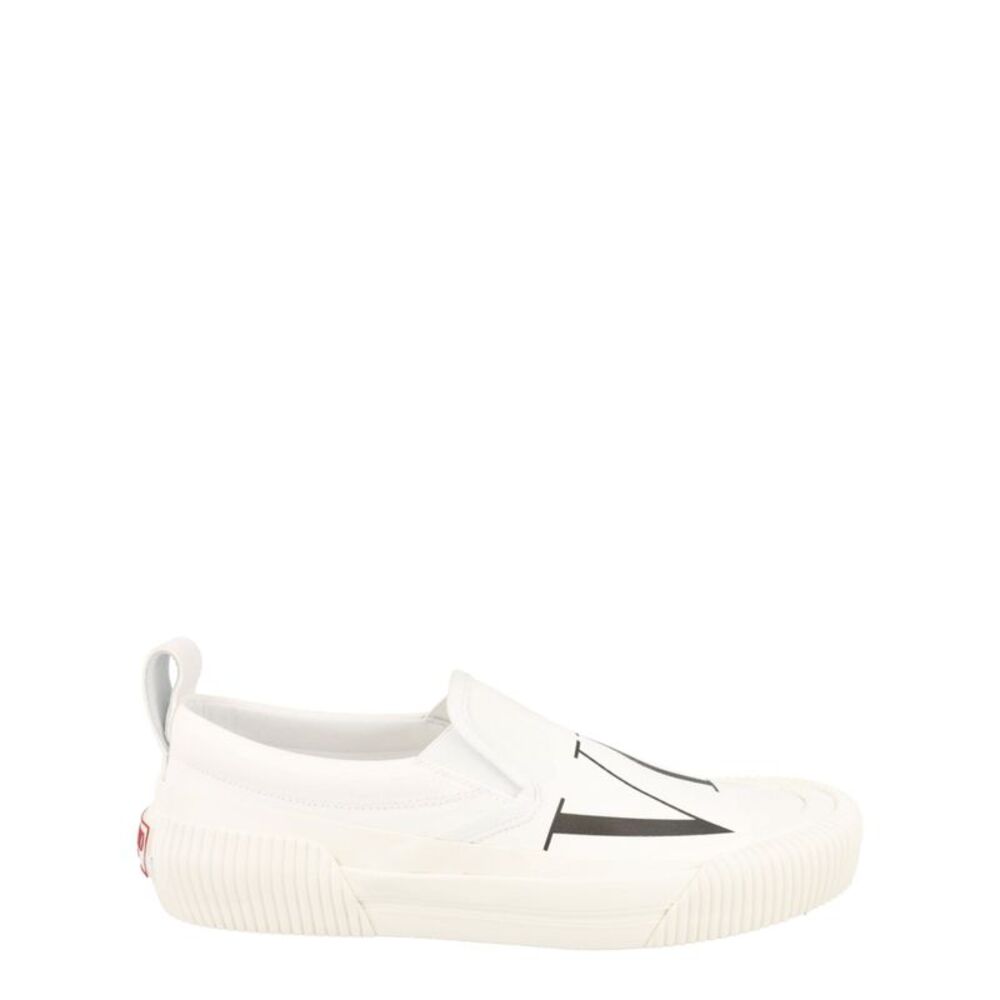 Valentino VLTN Slip-On Canvas Sneakers White Mens